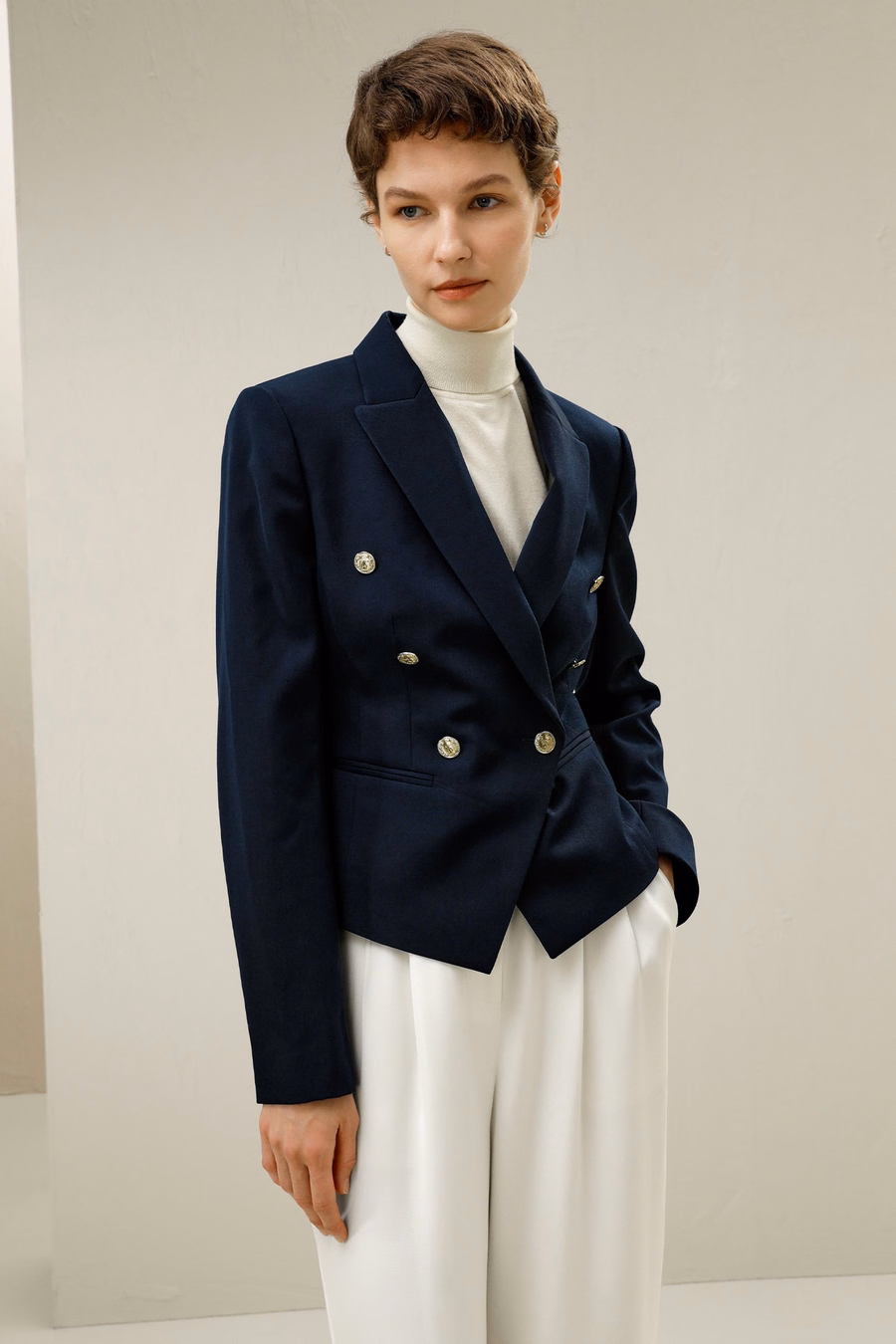 Blazer croisé tout en élégance