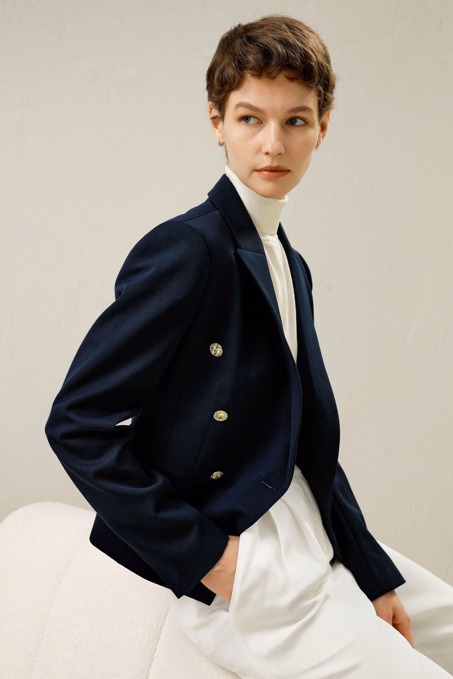 Blazer croisé tout en élégance