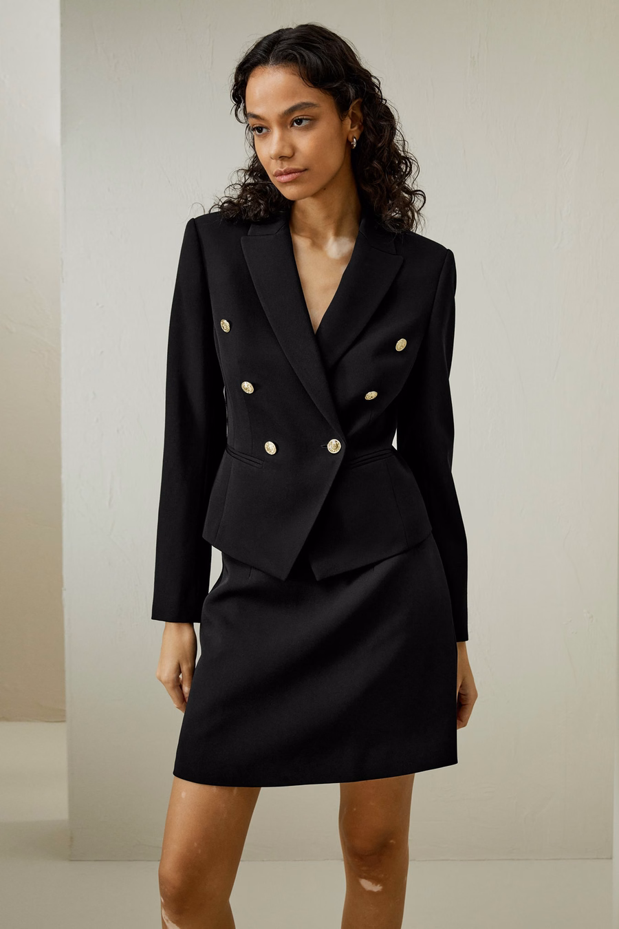 Blazer croisé tout en élégance
