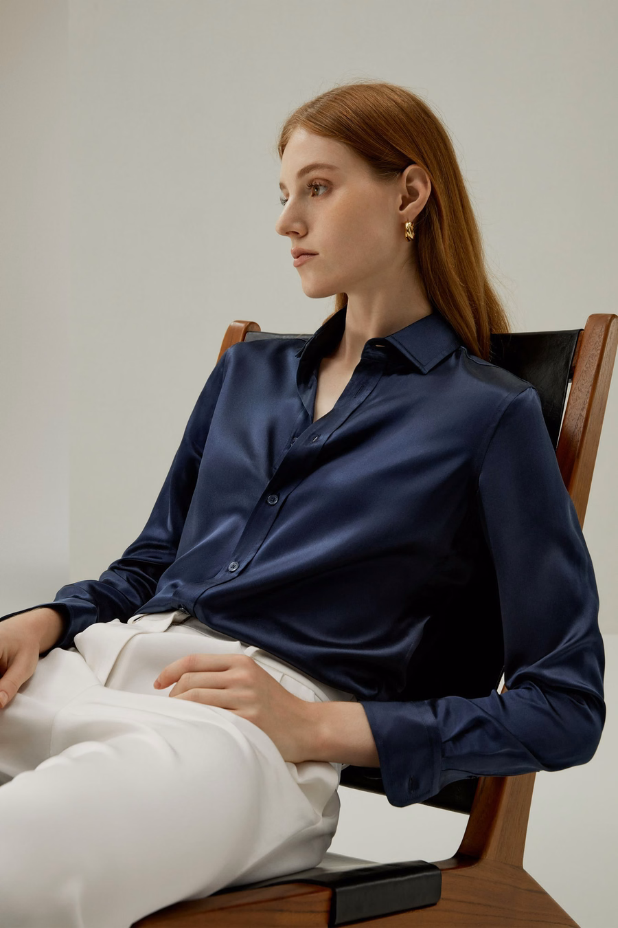 Chemise en soie sur mesure