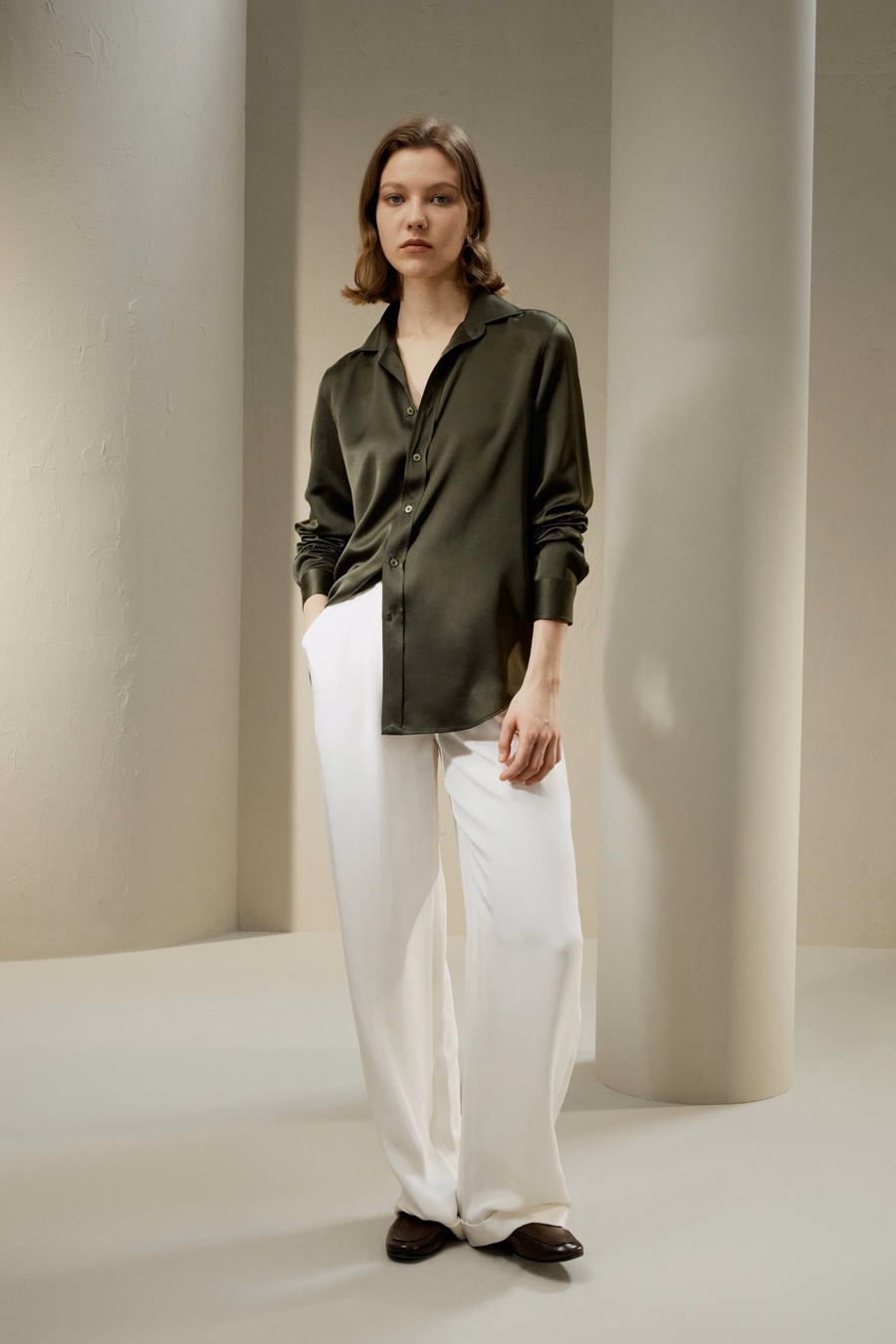 Chemise en soie sur mesure