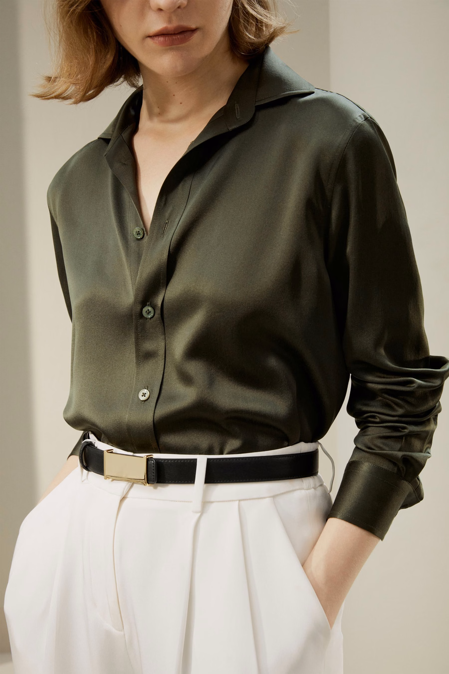 Chemise en soie sur mesure