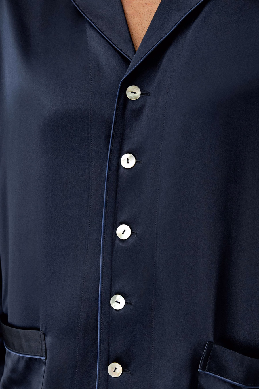 Ensemble de pyjama en soie longue pour hommes