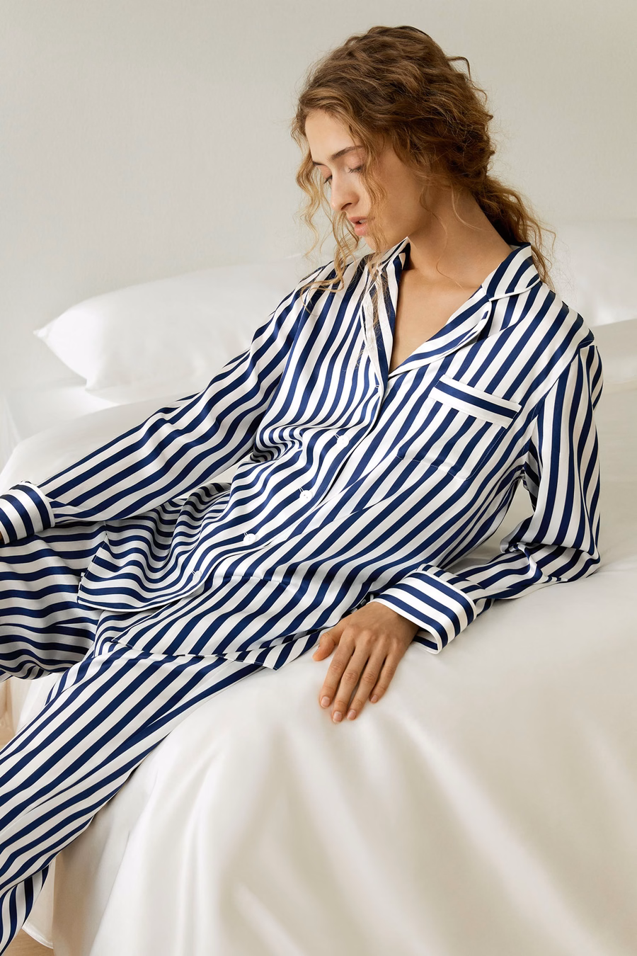 Ensemble de Pyjama Rayé Boutonné Amalfi