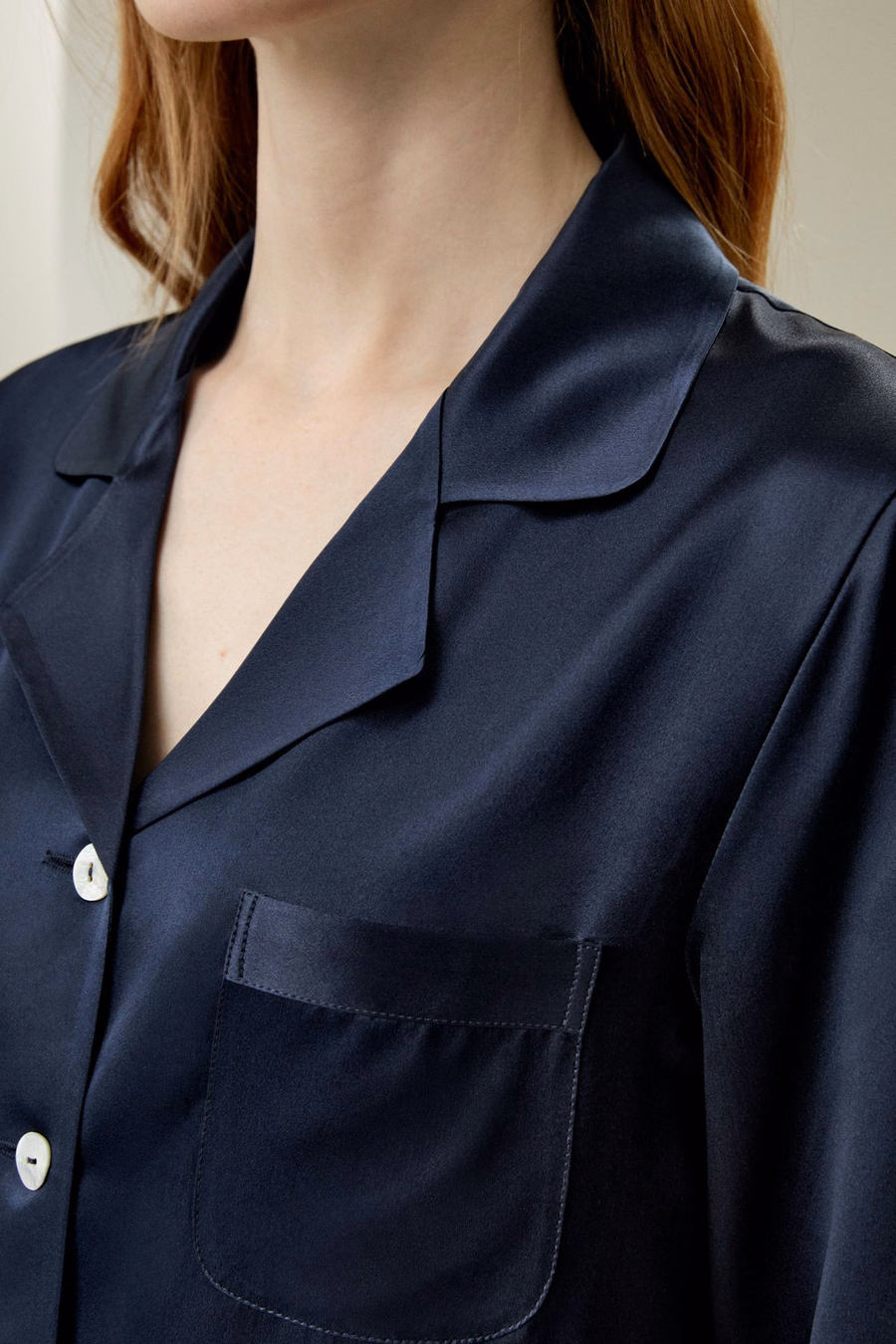 Ensemble de vêtements de nuit en soie pour femmes