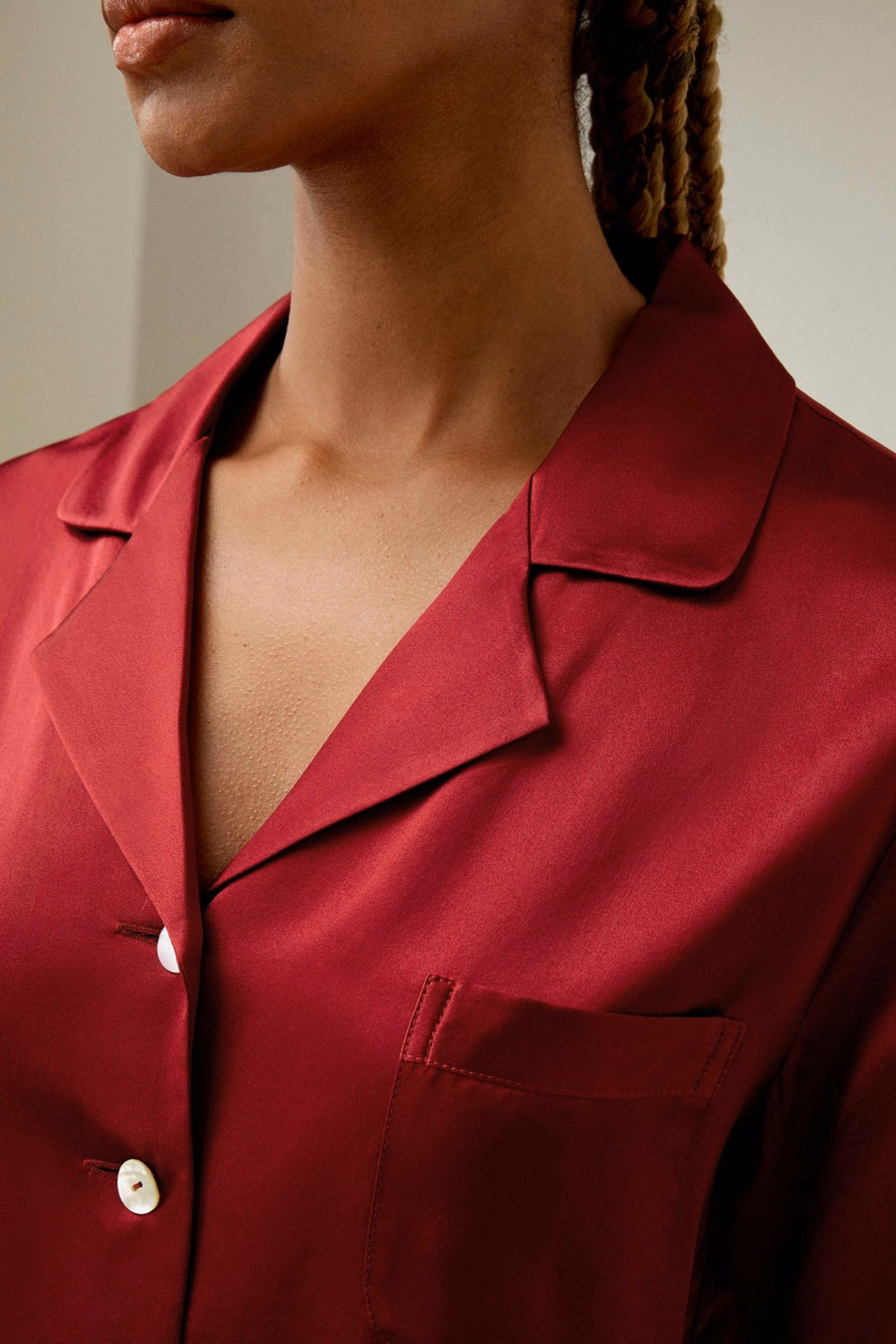 Ensemble de vêtements de nuit en soie pour femmes