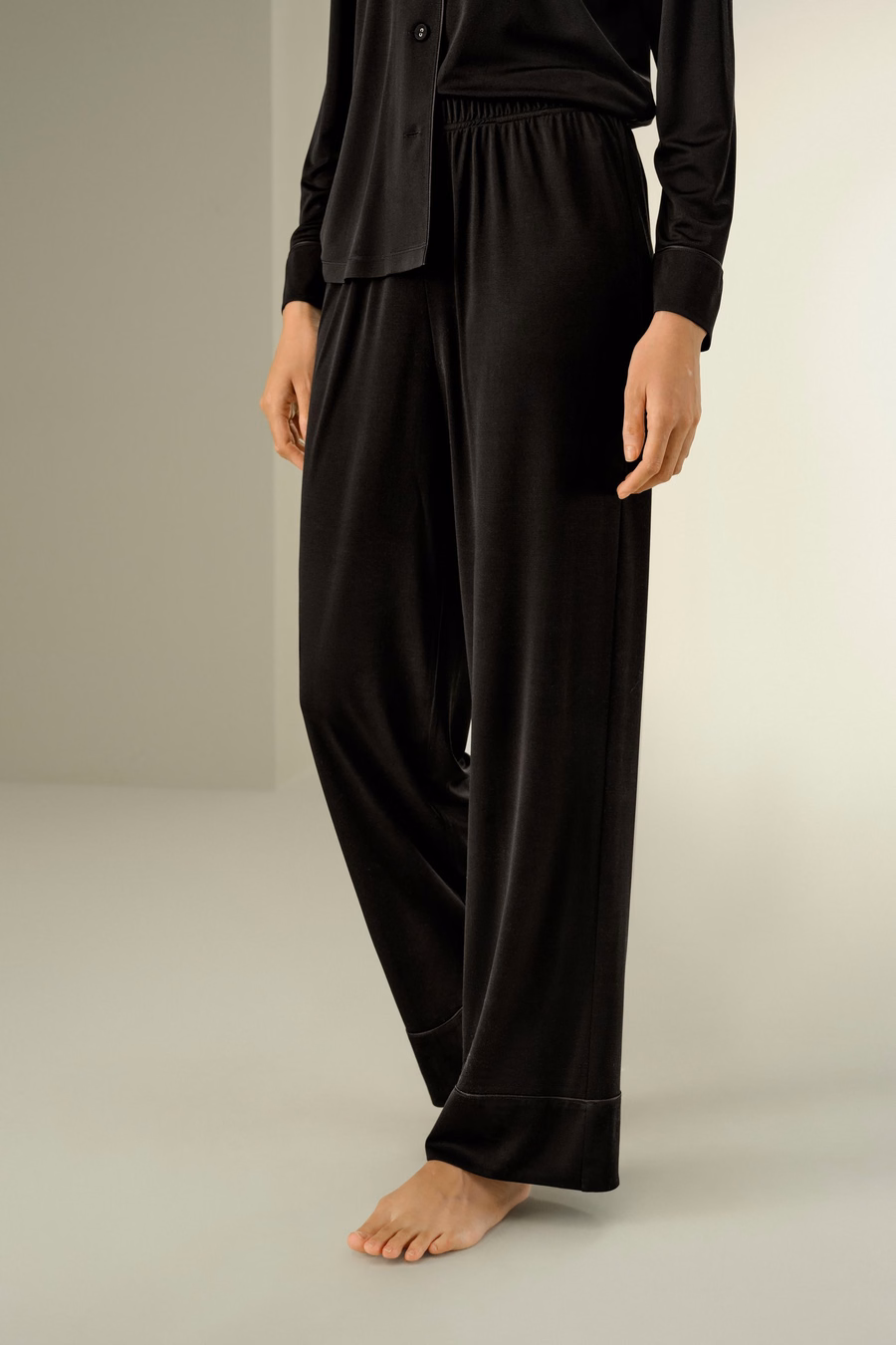 Ensemble de Pyjama Classique en Jersey de Soie