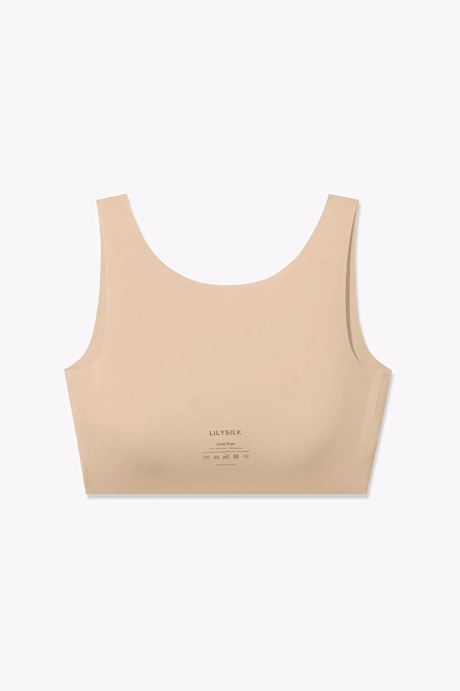 Soutien-gorge en soie sans fil taille unique