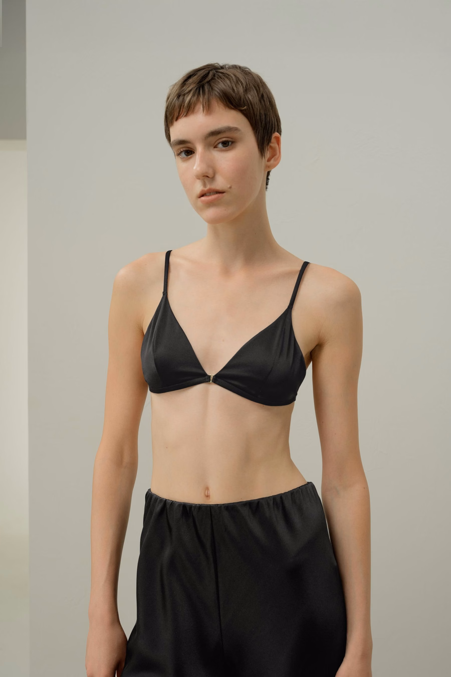 Soutien-gorge Triangle en Soie Élastique