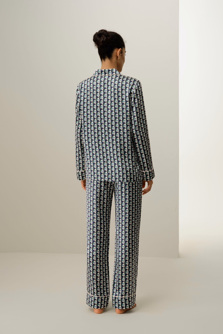 Ensemble de pyjama en soie classique du zodiaque Taureau