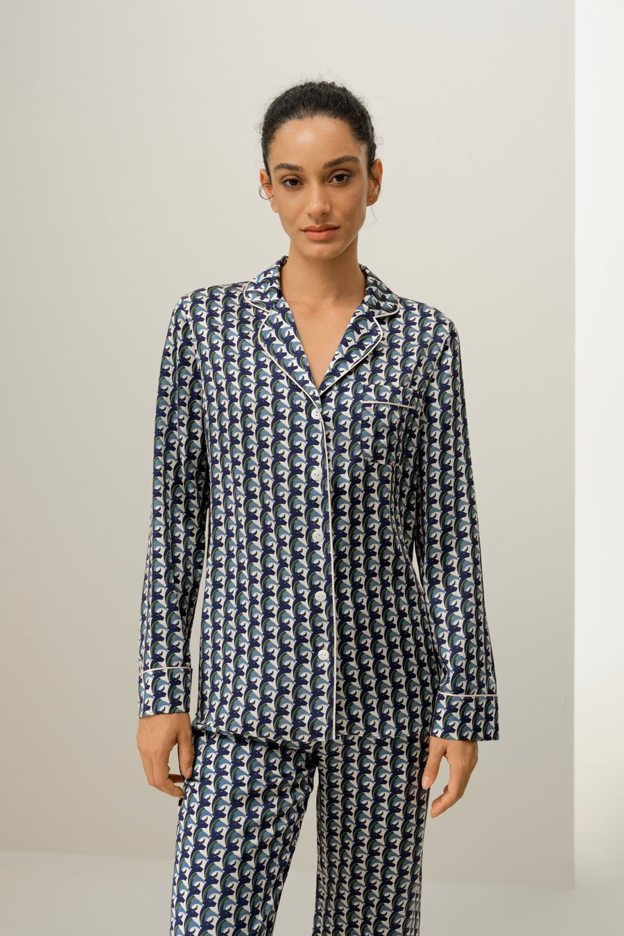 Ensemble de pyjama en soie classique du zodiaque Taureau