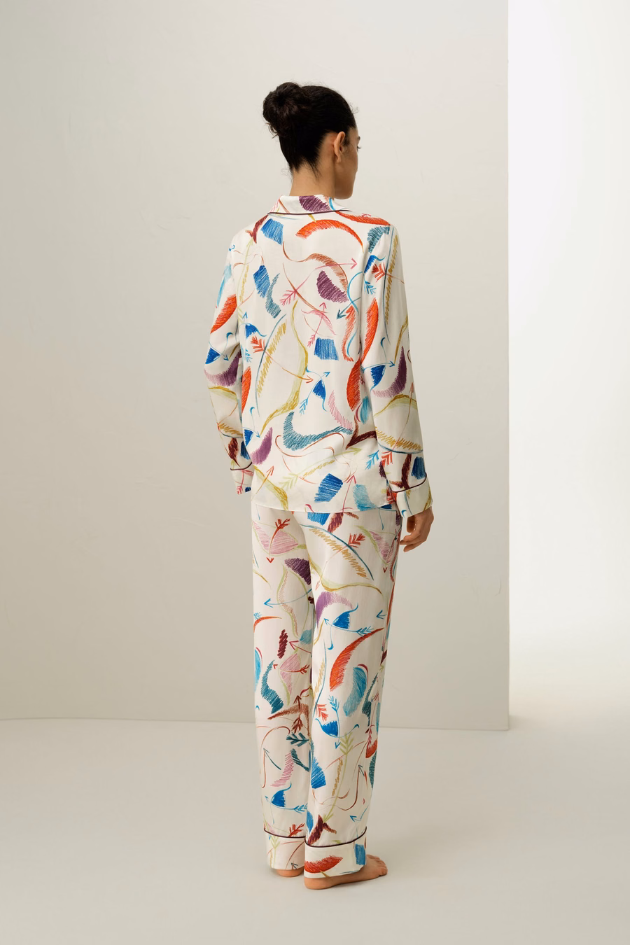 Ensemble de Pyjama en Soie du Signe Astrologique Sagittaire