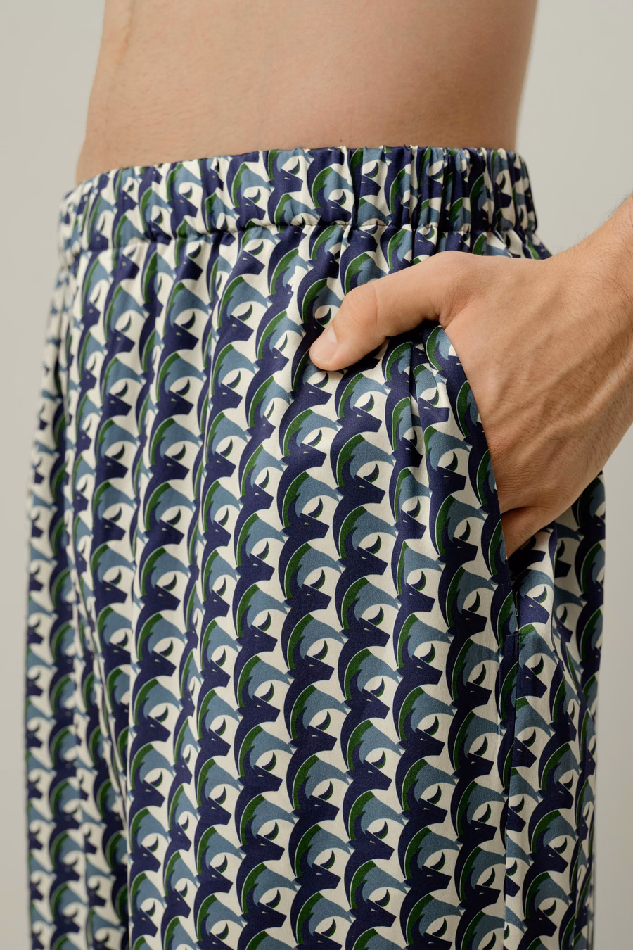 Ensemble de pyjama en soie pour hommes du zodiaque Taureau