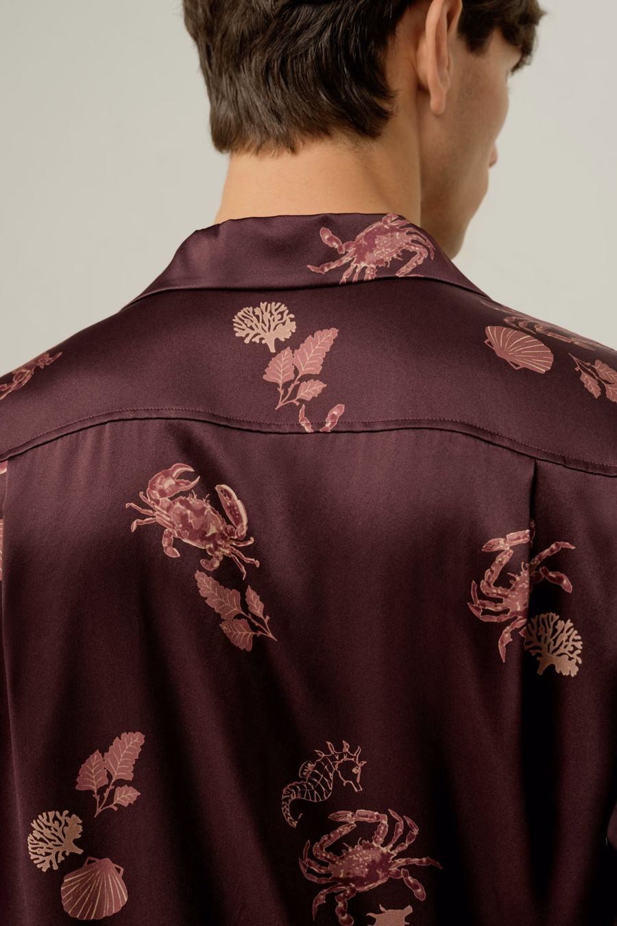 Ensemble de Pyjama en Soie pour Hommes Cancer