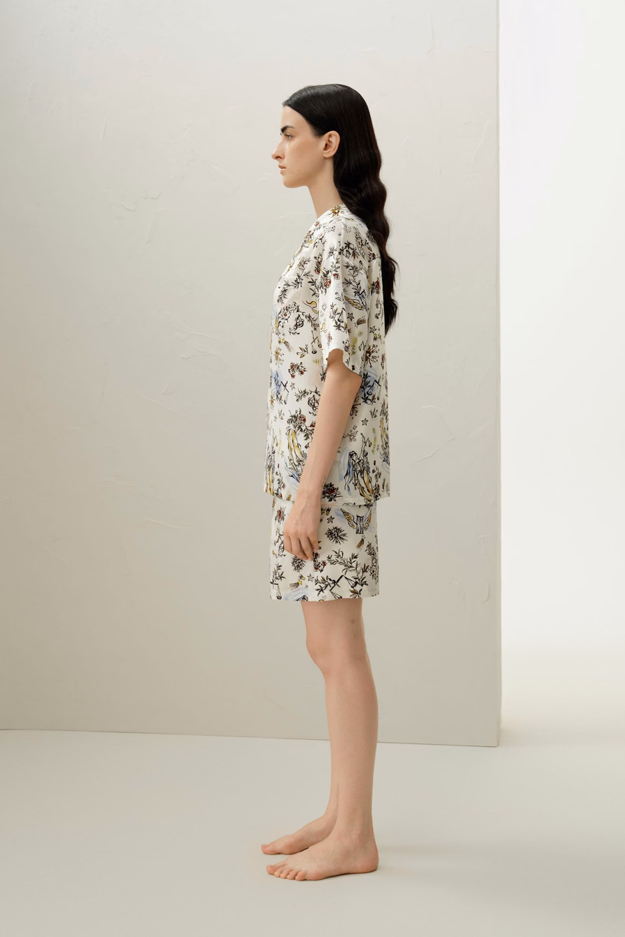 Ensemble de pyjama court en soie Zodiac Balance