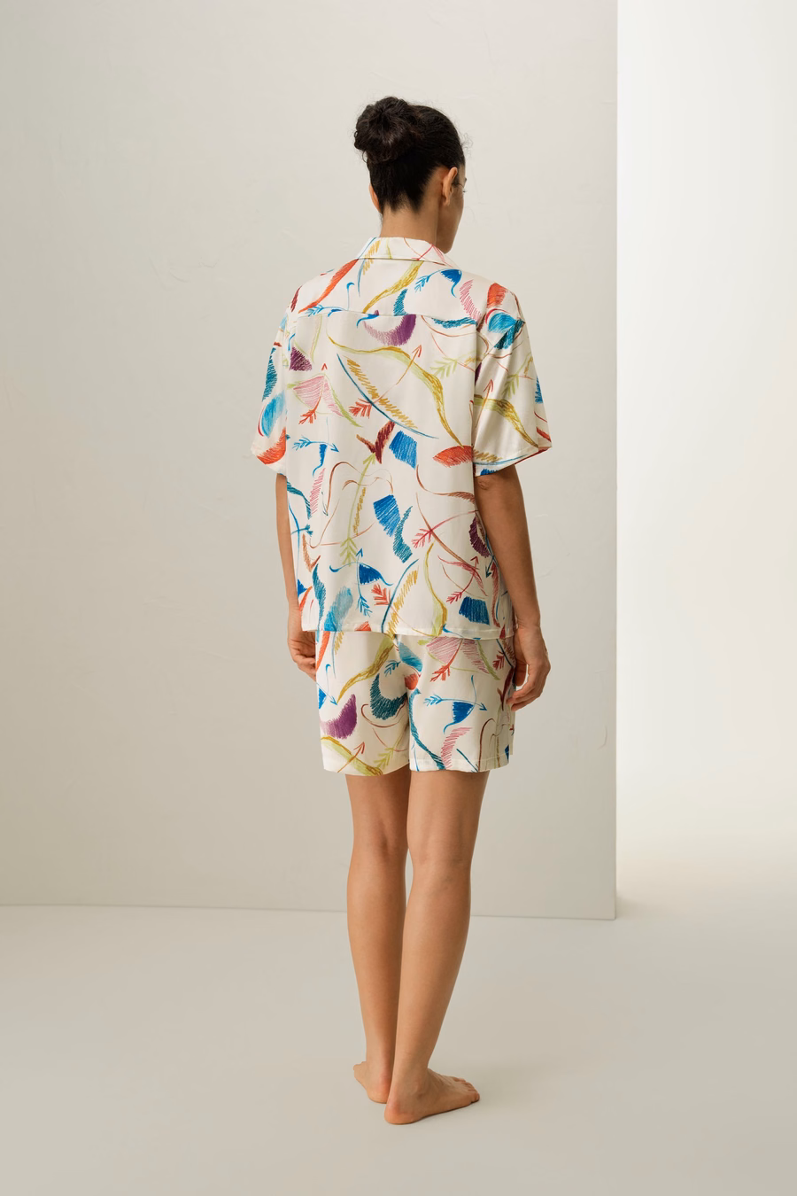 Ensemble de Pyjama Court en Soie pour le Signe du Sagittaire