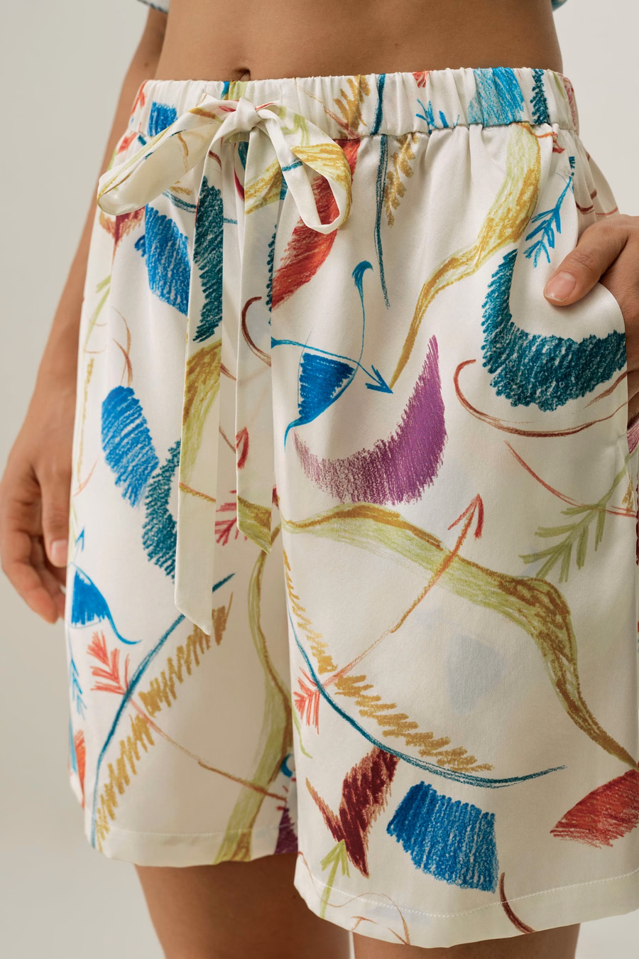 Ensemble de Pyjama Court en Soie pour le Signe du Sagittaire