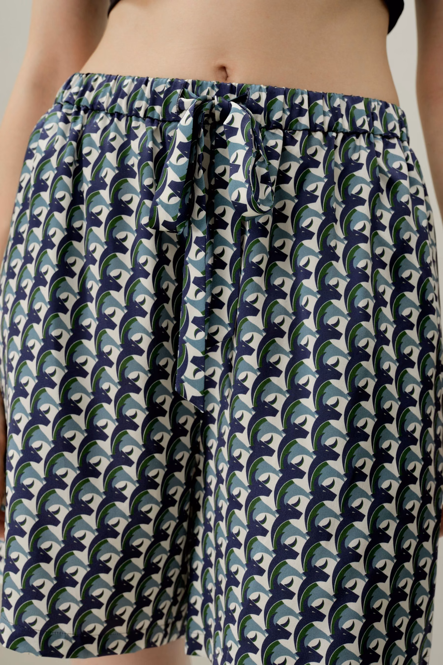 Ensemble de pyjama court en soie Zodiac Taureau