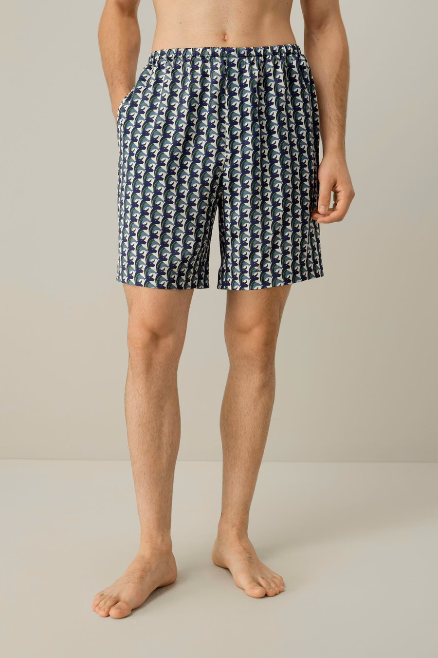 Ensemble de short en soie pour hommes du zodiaque Taureau
