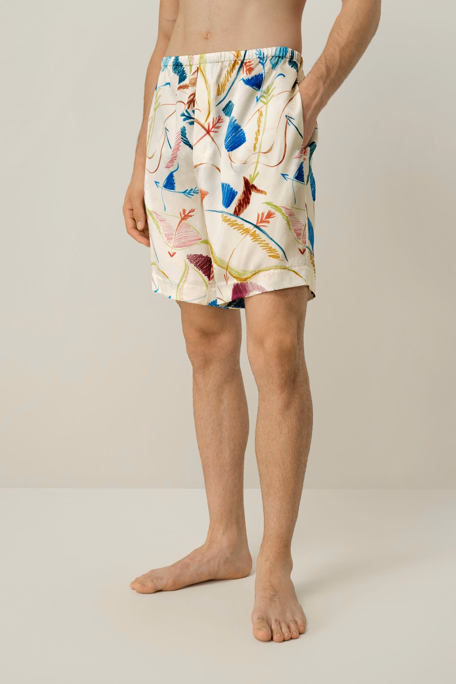 Ensemble de Pyjama Court en Soie pour Hommes Sagittaire