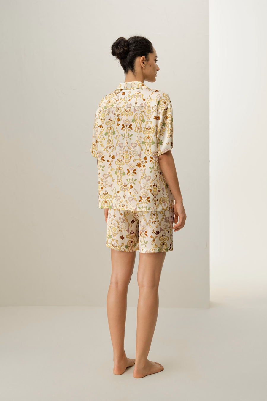 Ensemble de Pyjama Court en Soie pour le Signe du Capricorne