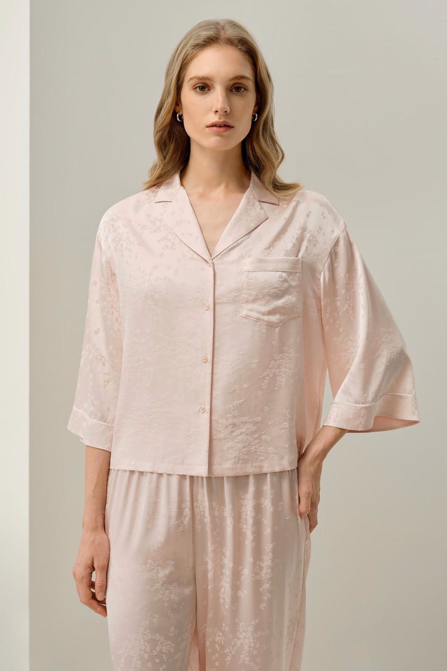 YING Ensemble de Pyjama en Jacquard