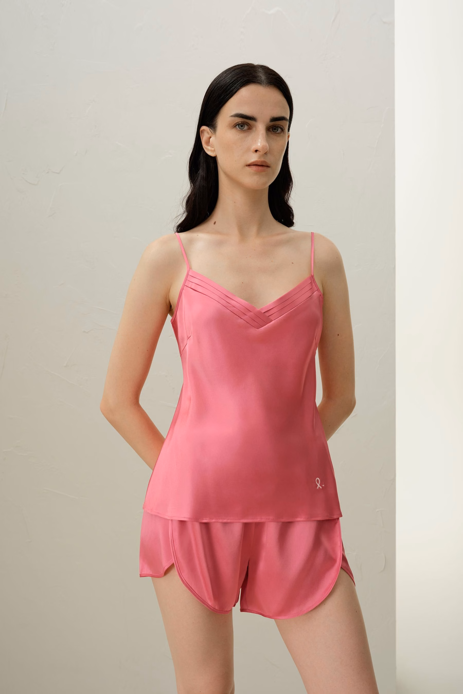 Ensemble de camisole en soie courte de Hope