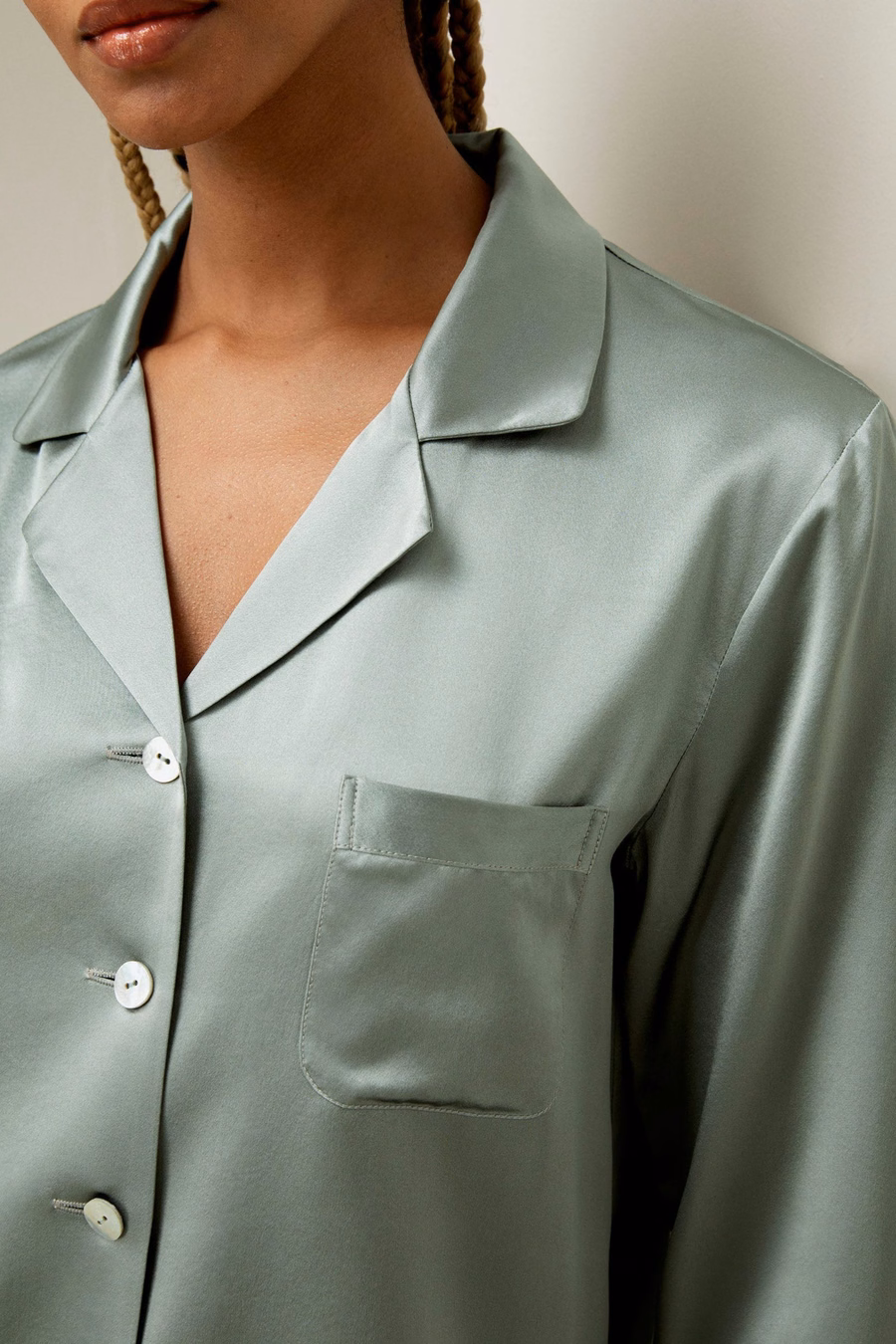 Ensemble de vêtements de nuit en soie pour femmes