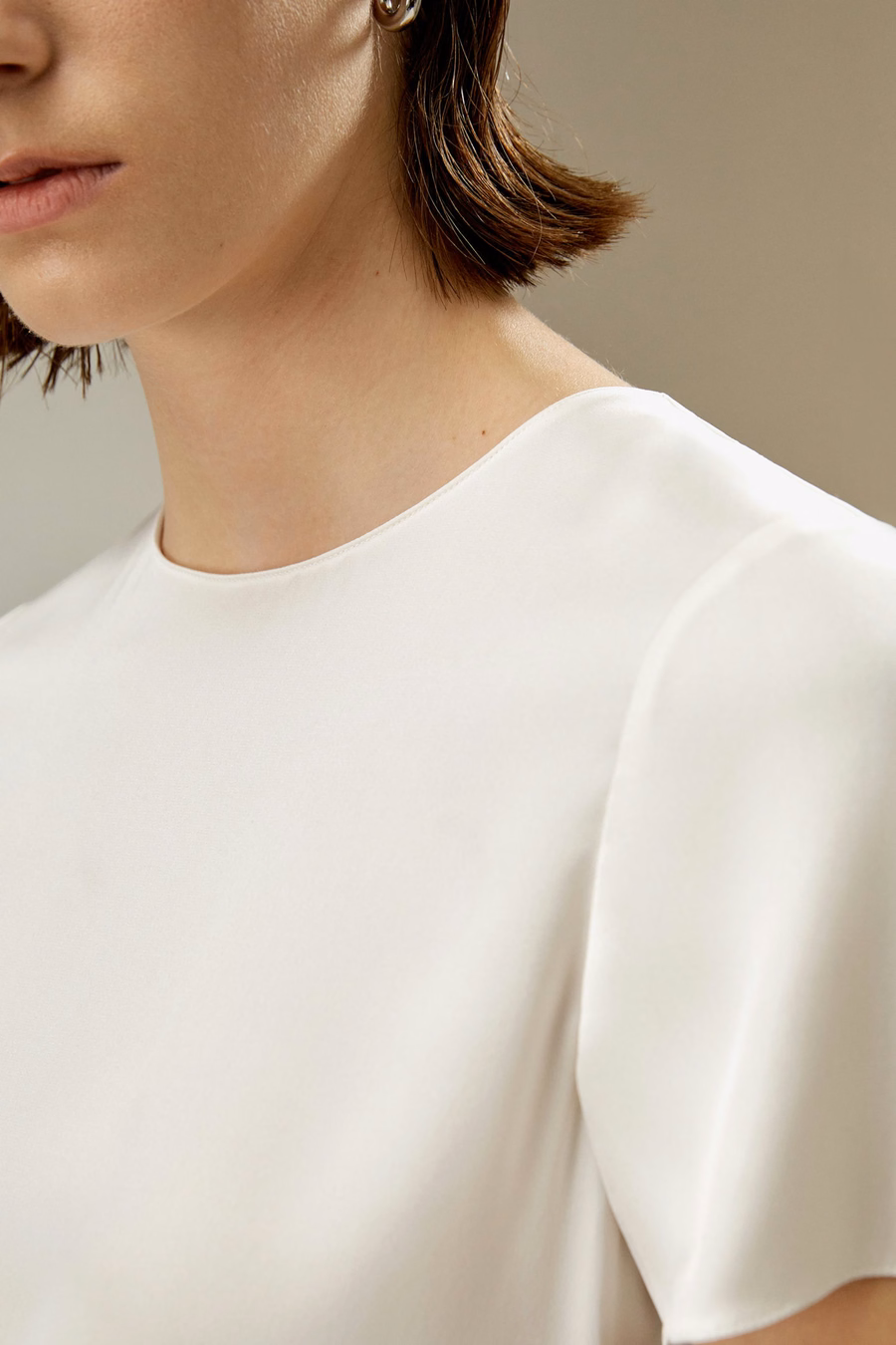 T-shirt en soie basique