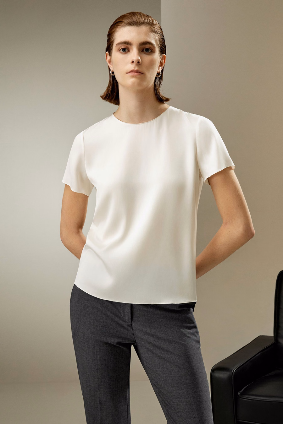 T-shirt en soie basique