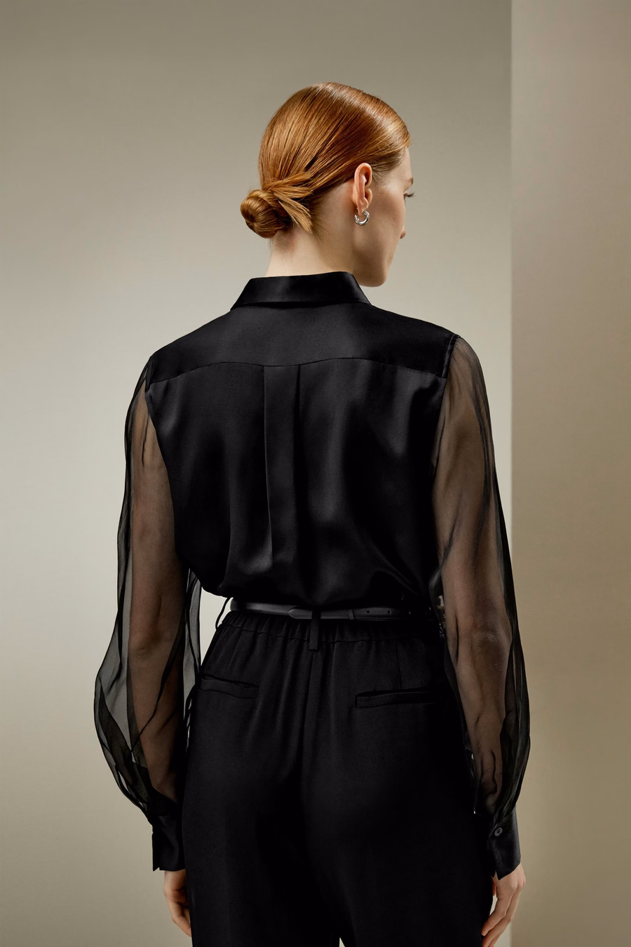Chemise en soie éthérée