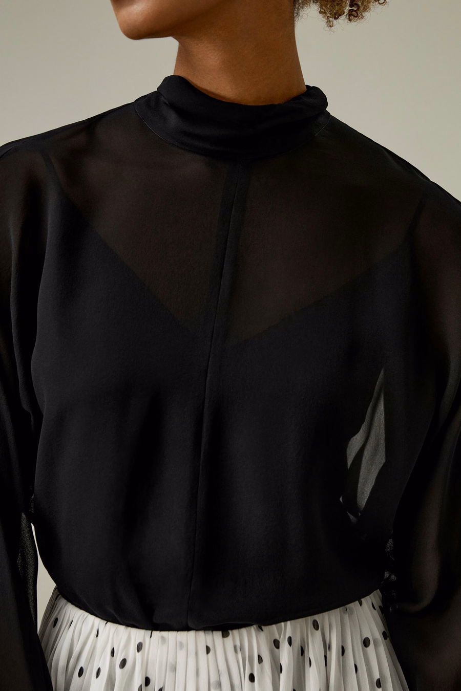 Ensemble de Blouse à Manches Chauve-Souris Légère