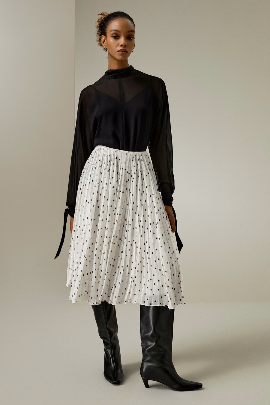 Ensemble de Blouse à Manches Chauve-Souris Légère