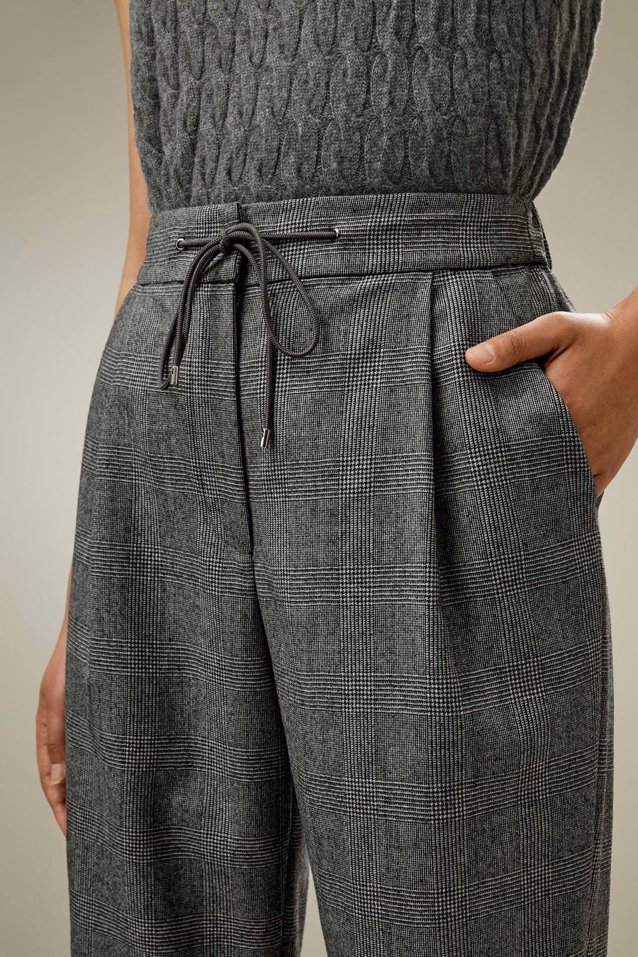 Glen Flex Pantalons En Laine