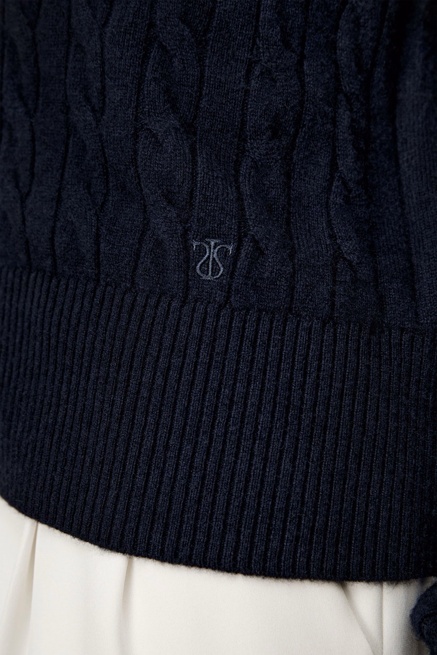 Cardigan en cachemire à torsades pour bébé