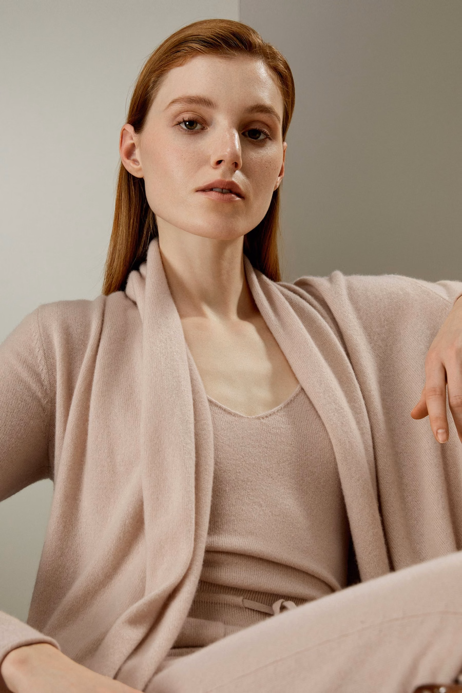 Cardigan enveloppant en cachemire