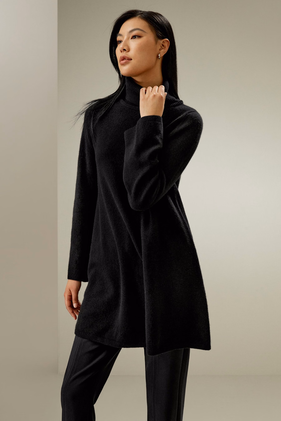 Pull en cachemire mi-long