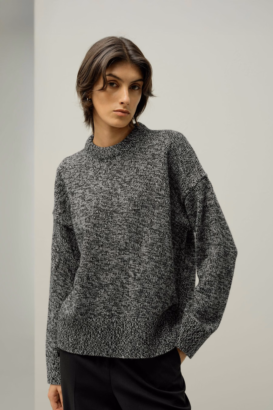 Pull en laine-cachemire surdimensionné