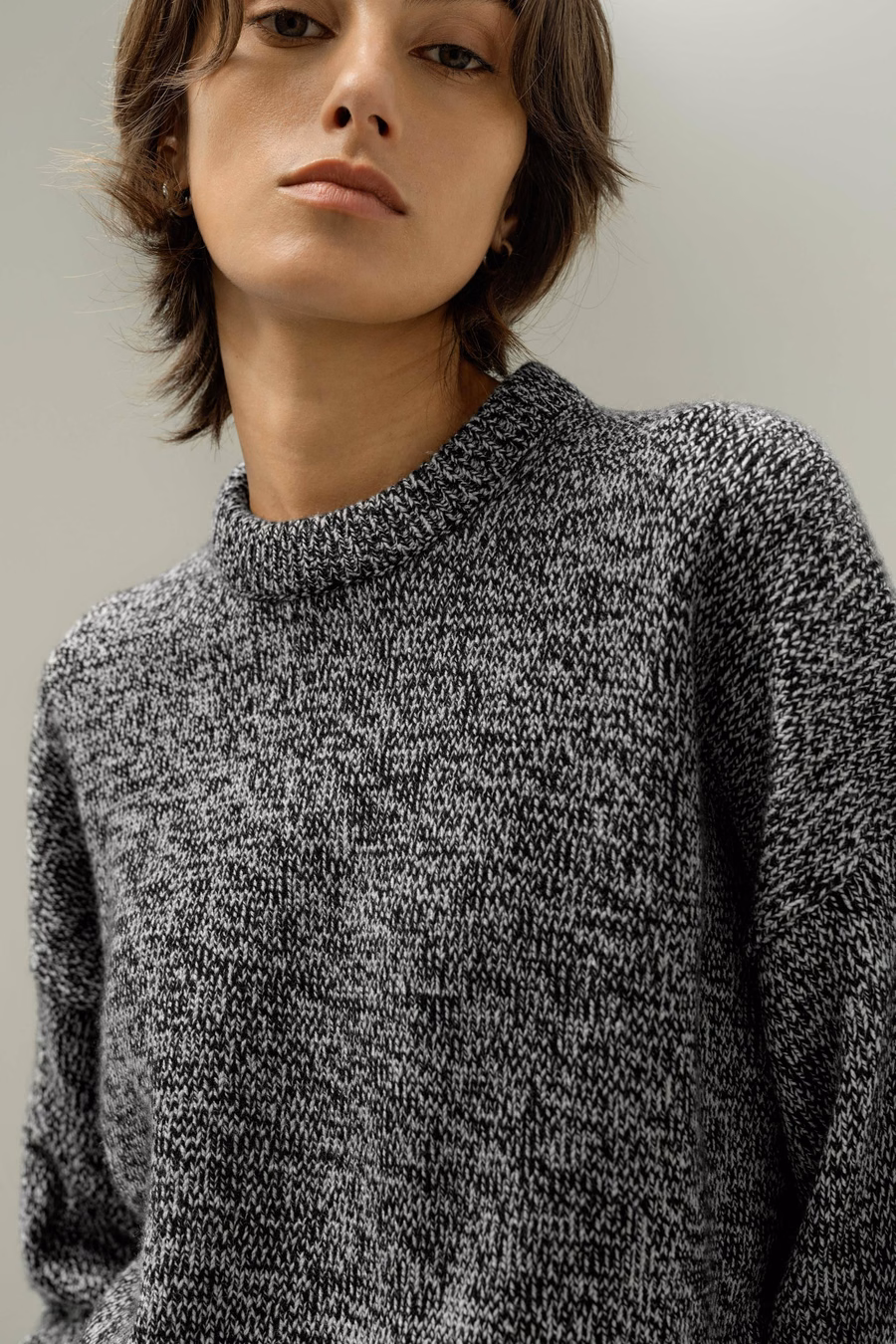 Pull en laine-cachemire surdimensionné