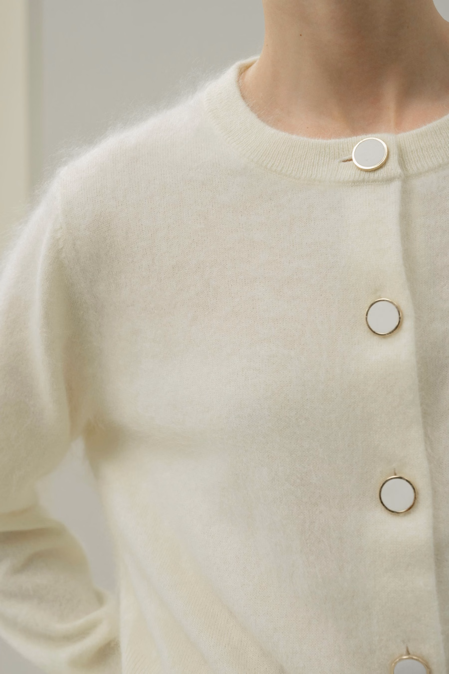 Cardigan en cachemire brossé ultra-doux