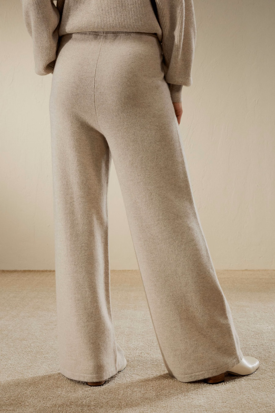 Pantalon Sweat en Cachemire Fluide