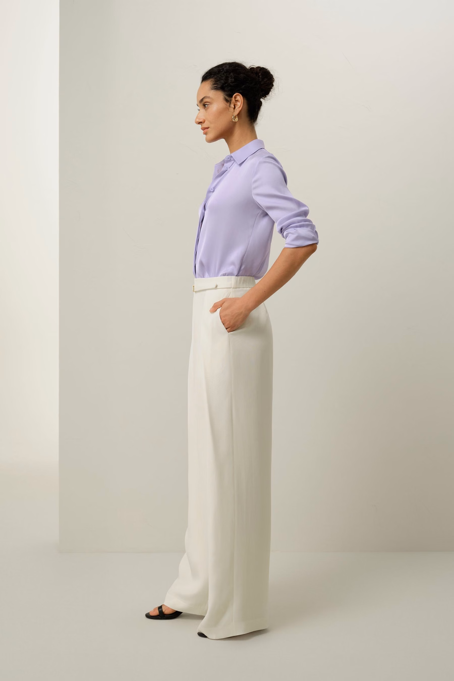 Chemise en Georgette Double Stretch