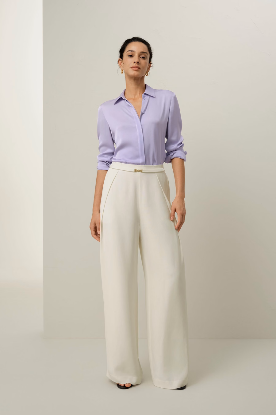 Chemise en Georgette Double Stretch