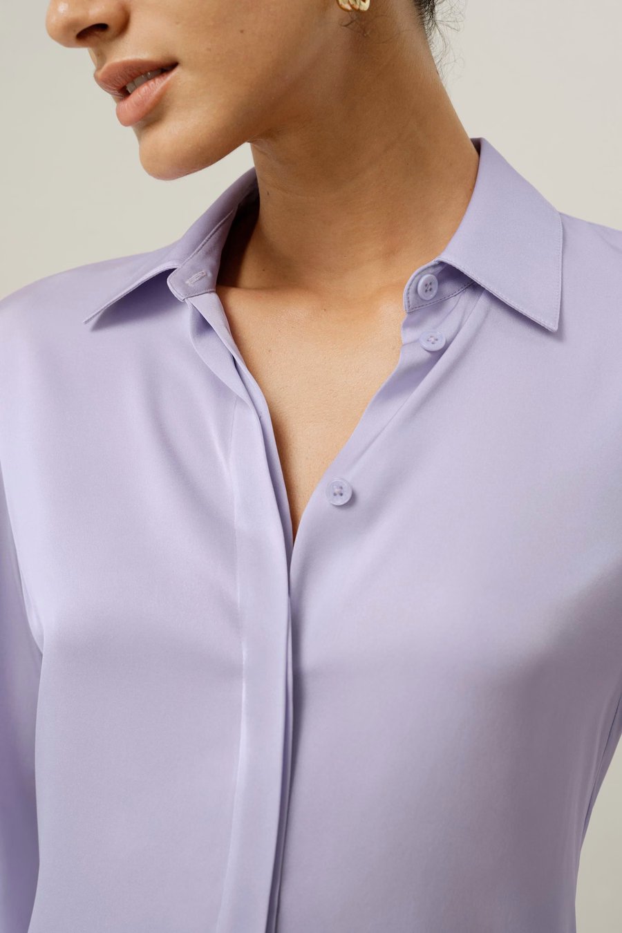 Chemise en Georgette Double Stretch