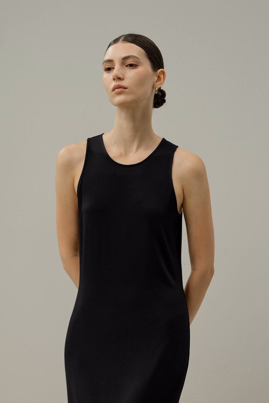 Robe maxi bodycon en jersey de soie Breeze