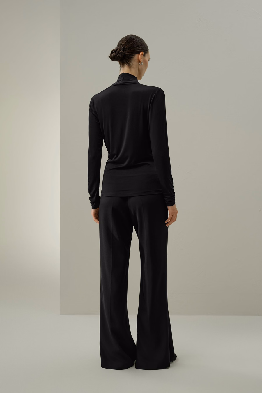 Top Wrap en Jersey Soie Breeze