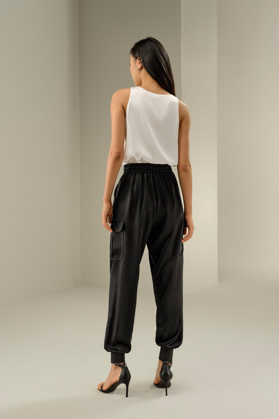 Pantalons en soie safari