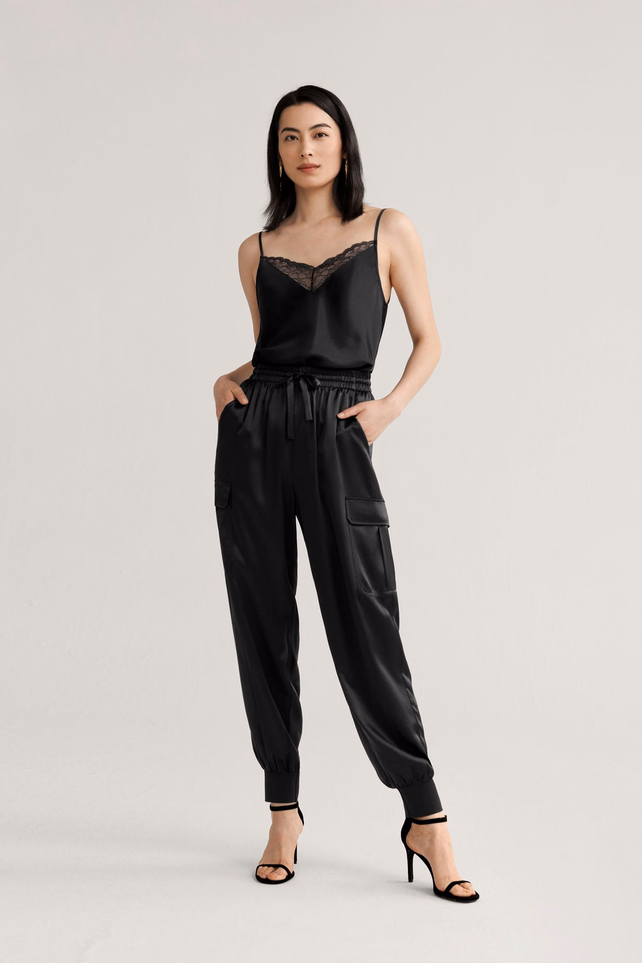 Pantalons en soie safari