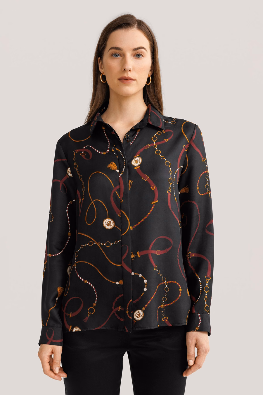 Chemise en soie imprimée Louisville