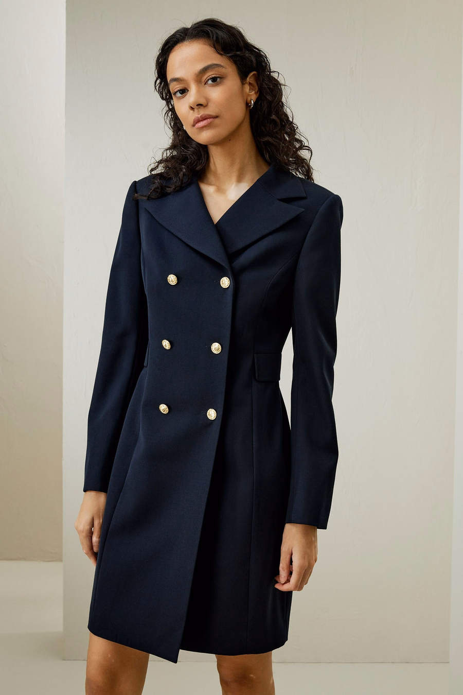 Manteau de robe croisé sur mesure